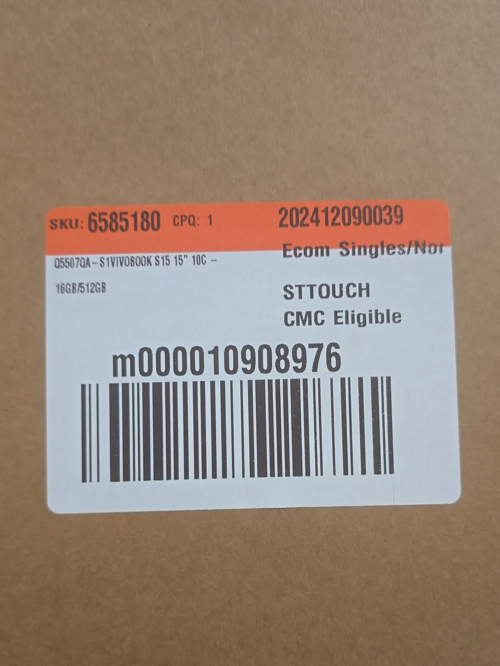 ASUS vivobook 15