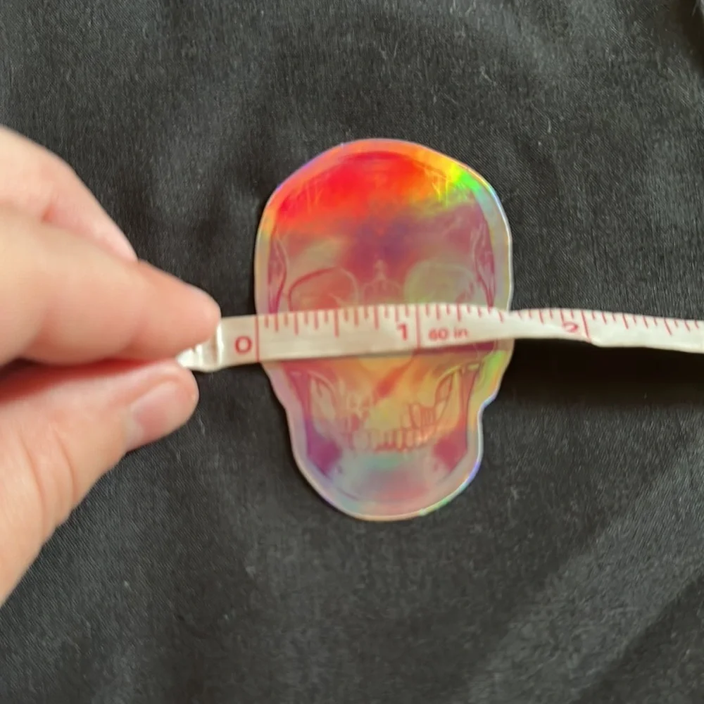 N/A holographic skull
