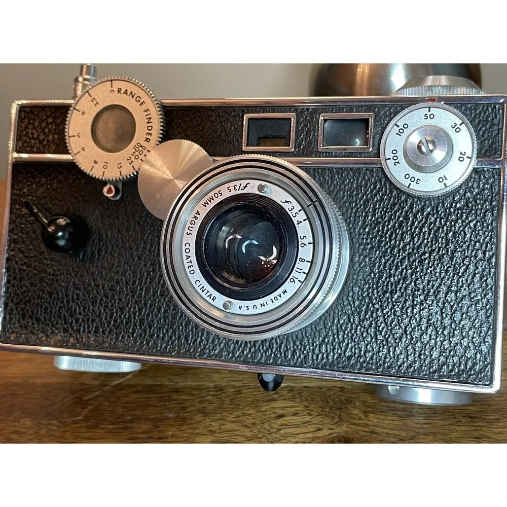 Argus C3 Camera Bilora Tripod Kodak Filters Adapter Rings Excellent Condition
