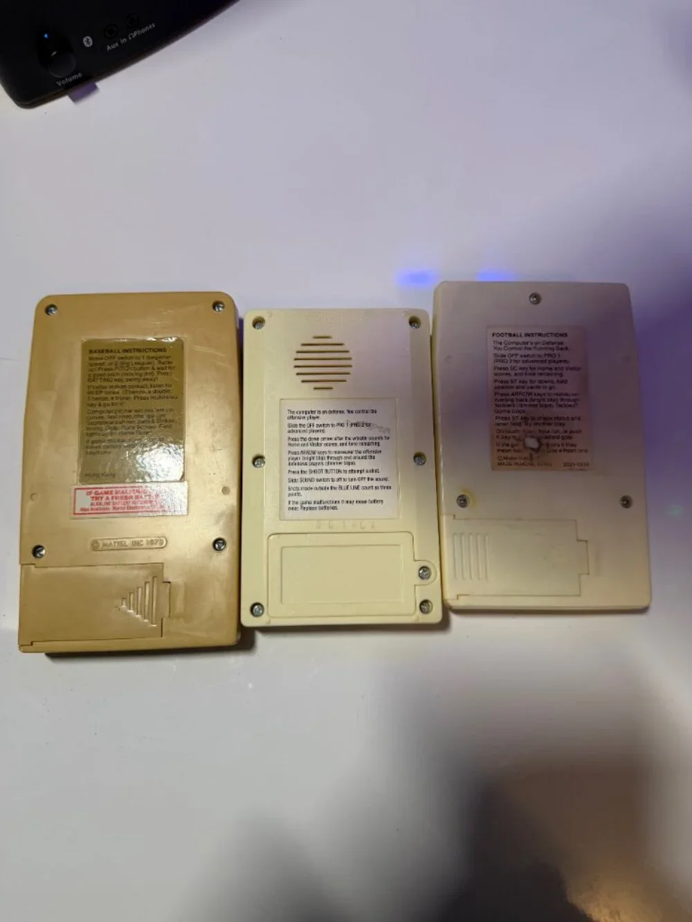 Vintage Baseball, Basketball, Football Electronic Games