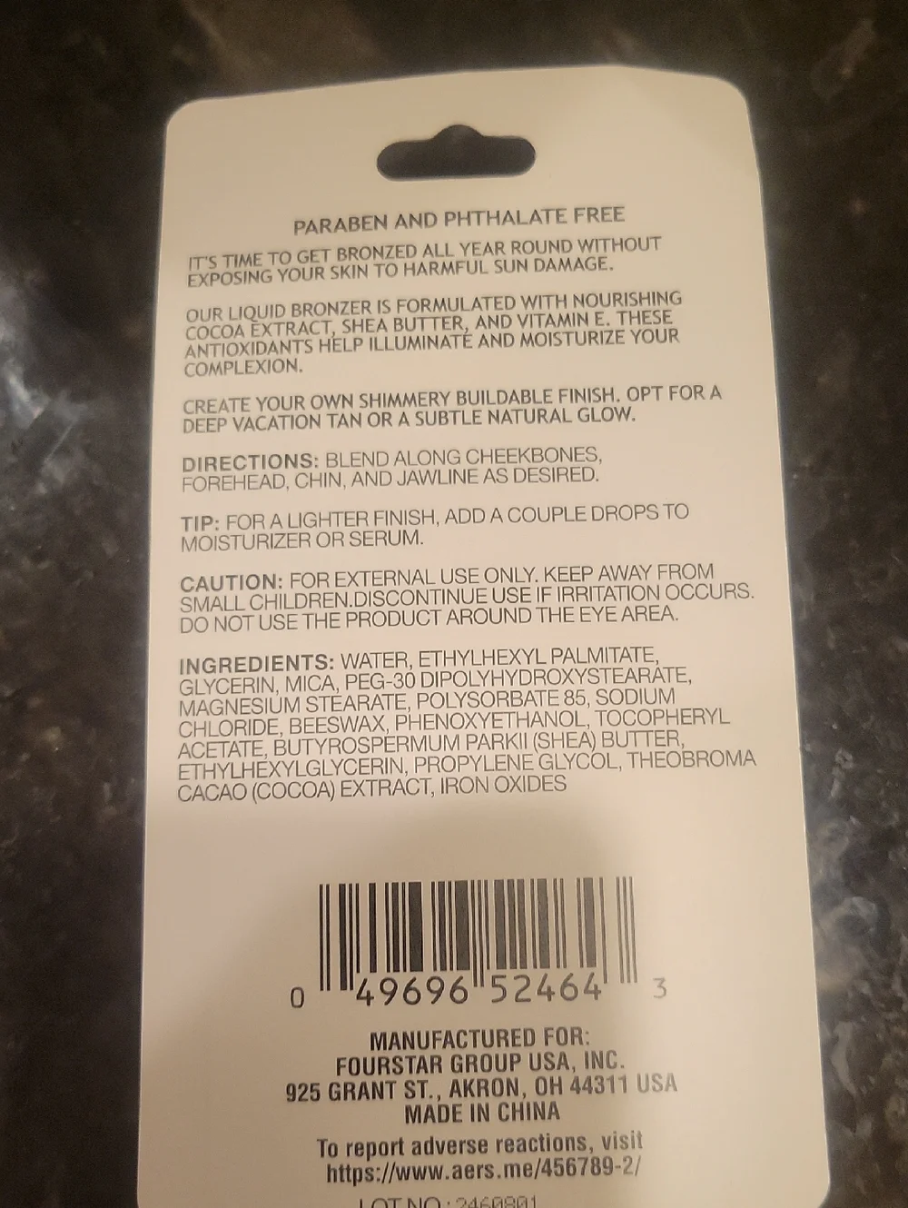 b pure bronzer drops