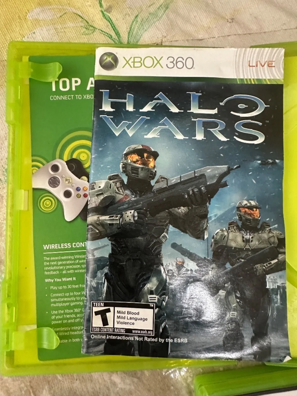 Lot of 3 Xbox 360 Cases & Manuals Halo Wars Perfect Dark Zero FIFA 07 Soccer