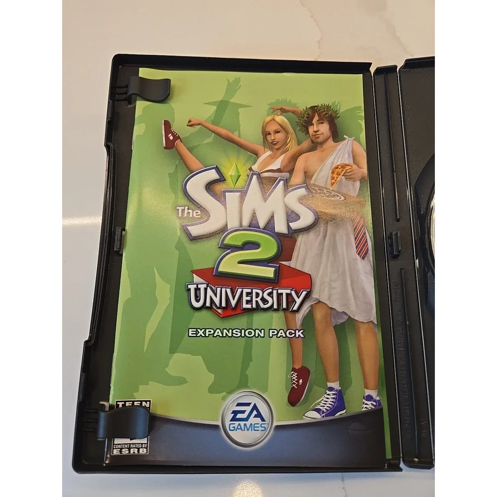 Sims 2: University Expansion Pack (PC CD-ROM 2005) Complete w Manual - Free Ship