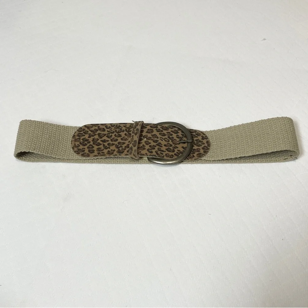 Leopard Print Belt‎ with Tan Strap
