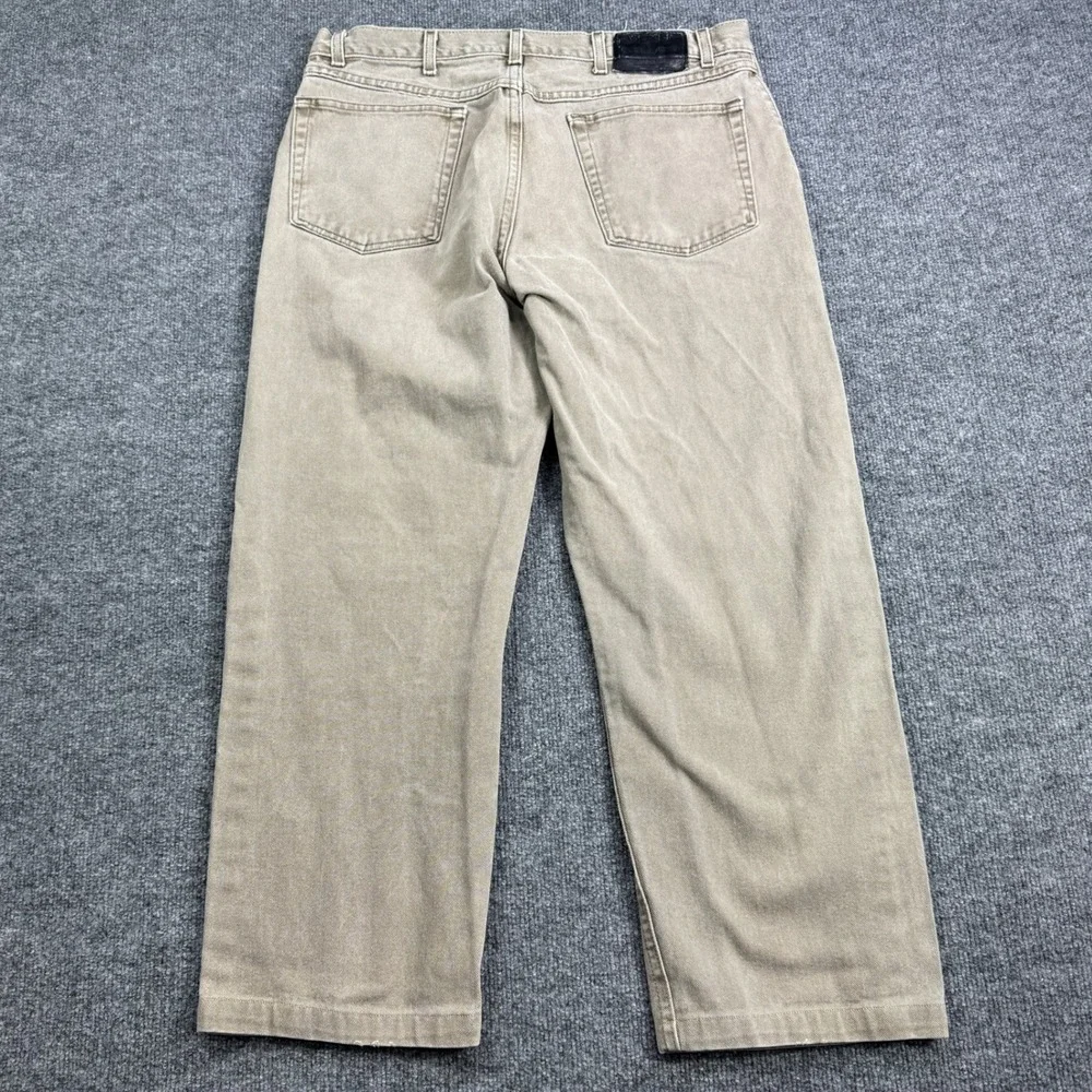 Wrangler Silver Edition Jeans Mens 36 x‎ 26 Tan Khaki Denim Straight Leg Casual
