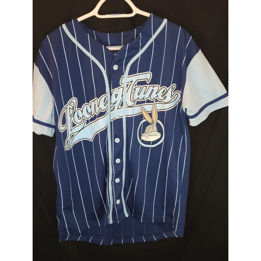 Looney Tunes Bugs Bunny Baseball Jersey Shorts 2 Piece Set‎ Men small