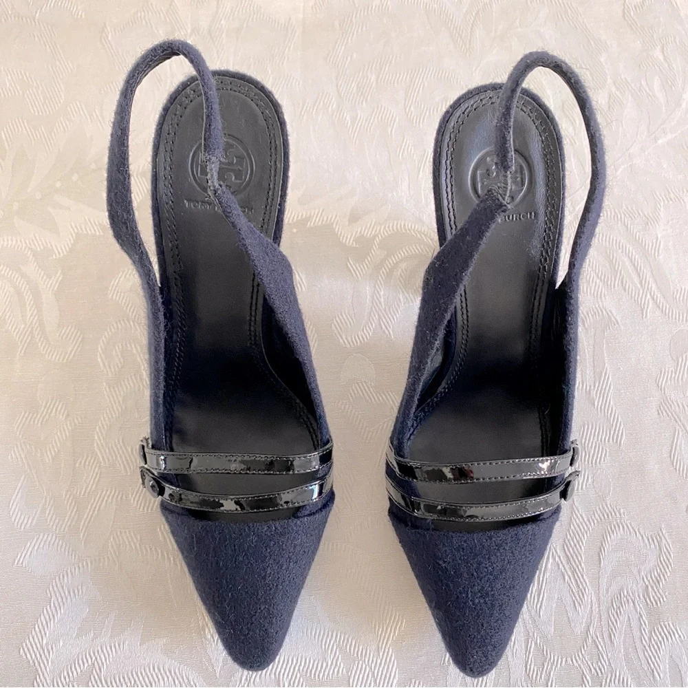 Tory Burch navy pumps