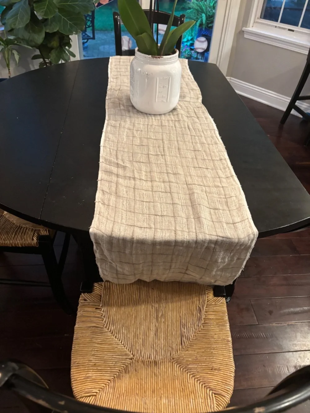 Pottery barn table runner 90 by 15