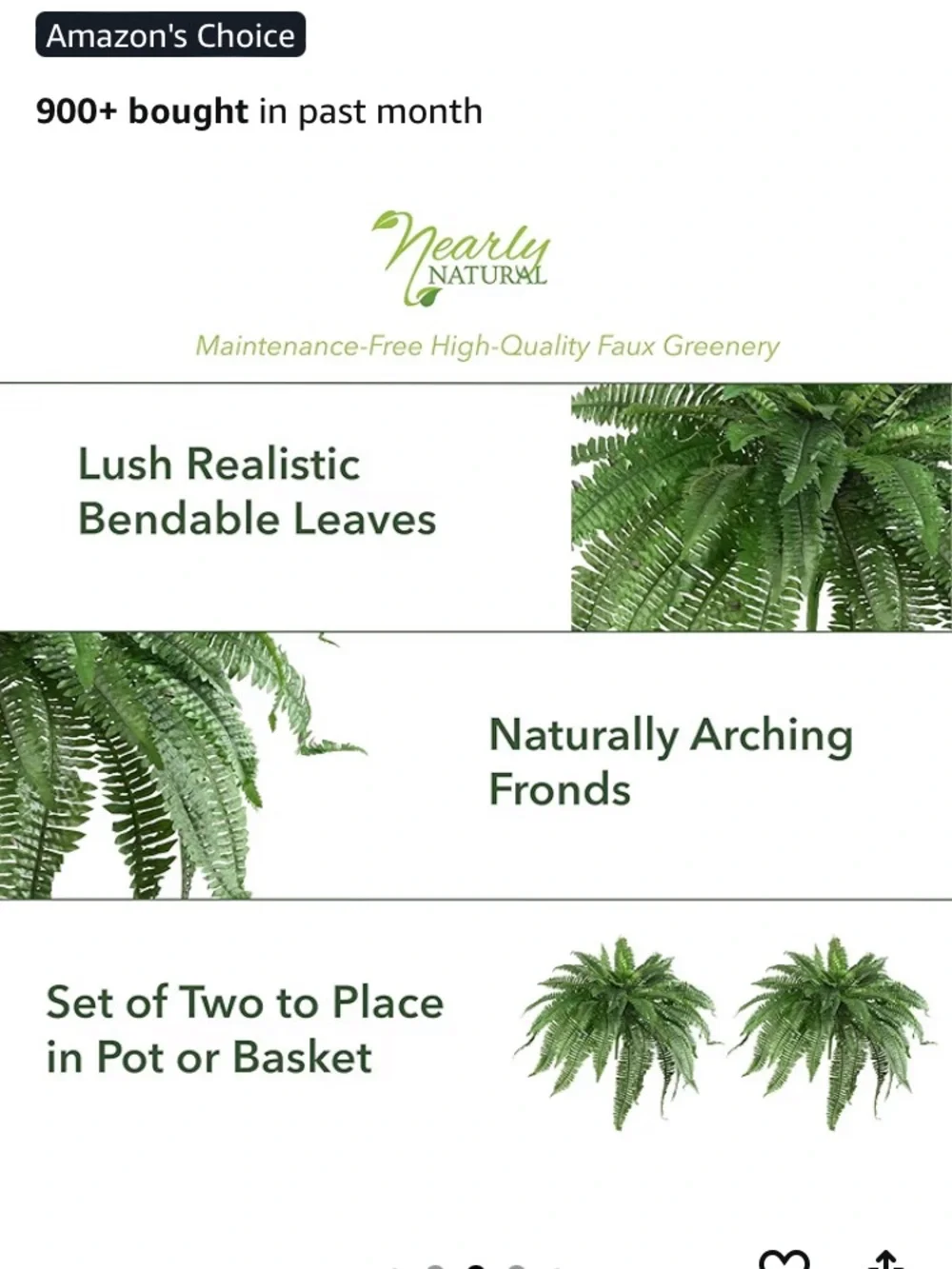 Nearly Natural lush faux