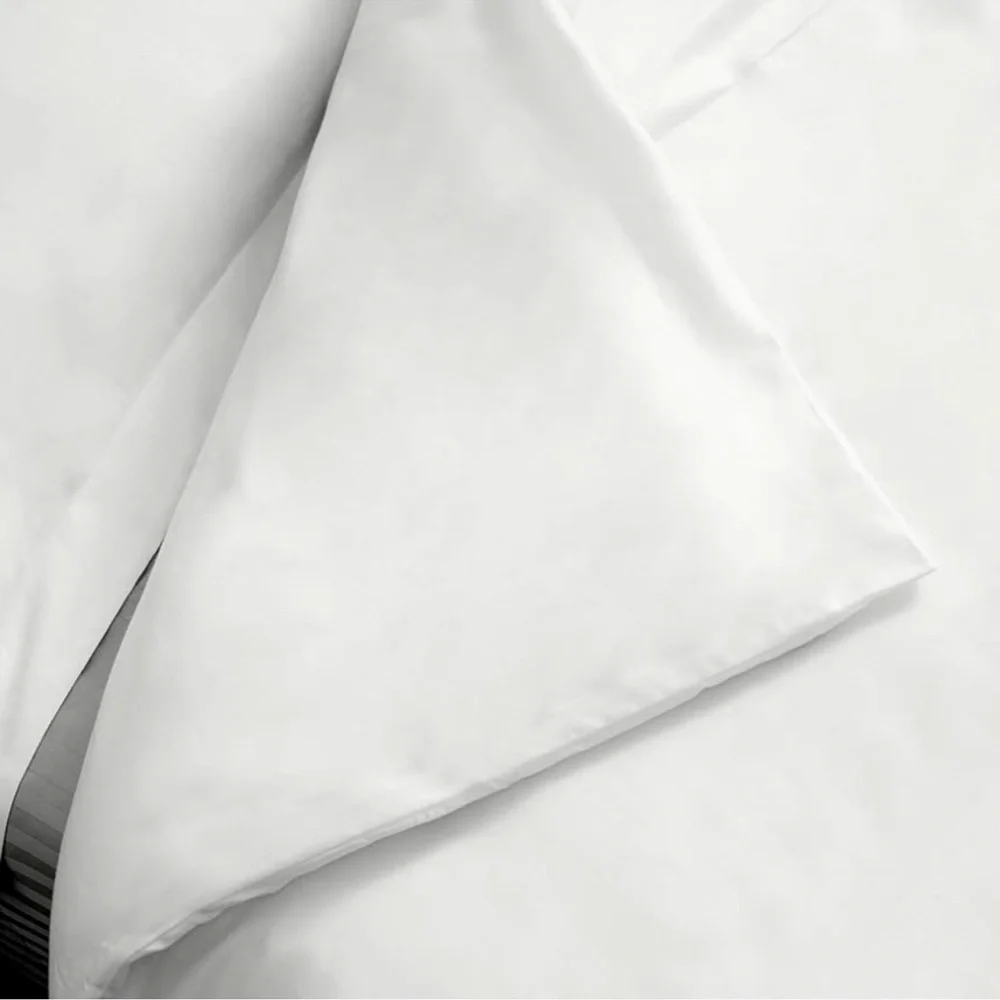 Threadmill White Cotton Duvet Cover King size