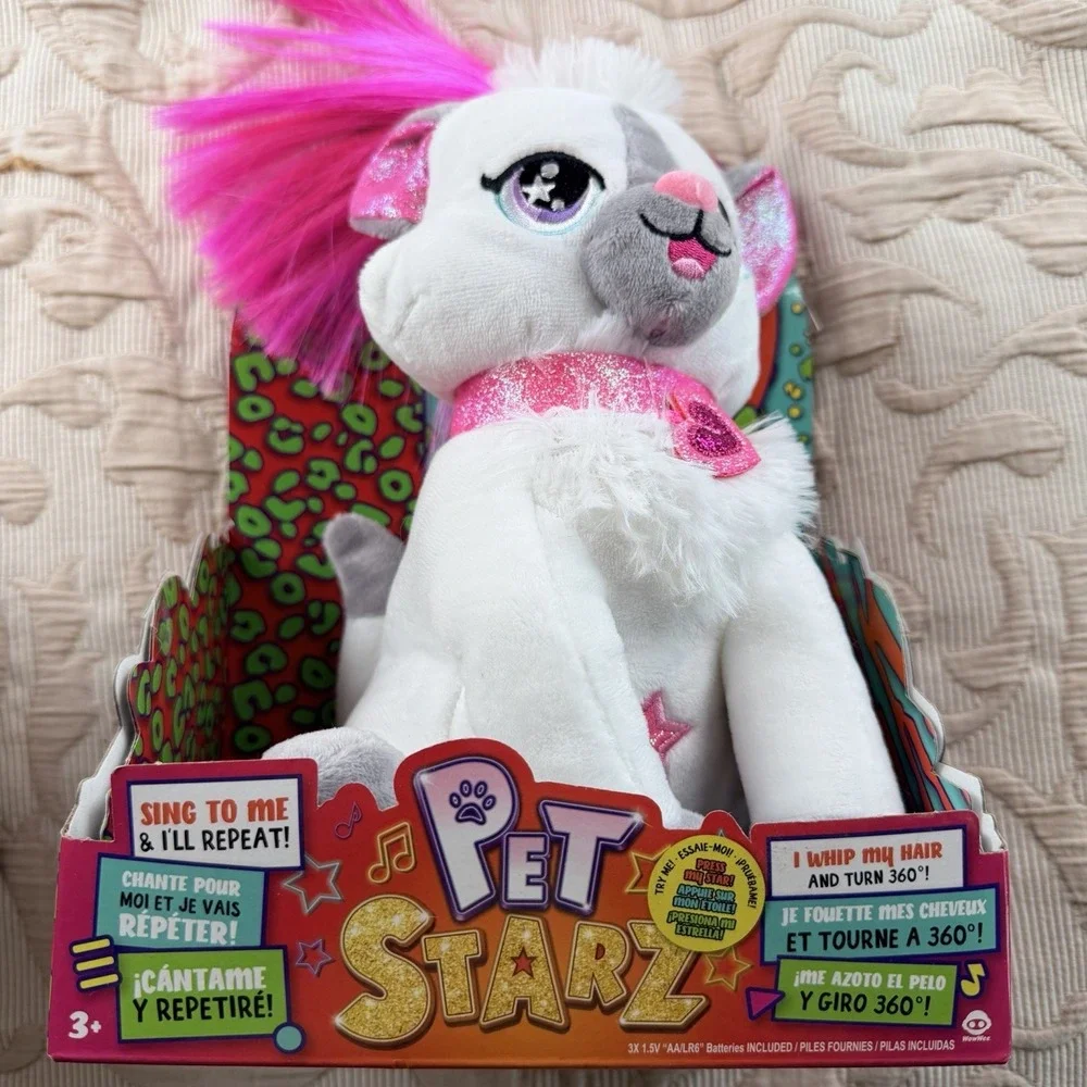 WowWee Pet Starz Catianna The Cat Dancing Rockstar Plush Doll