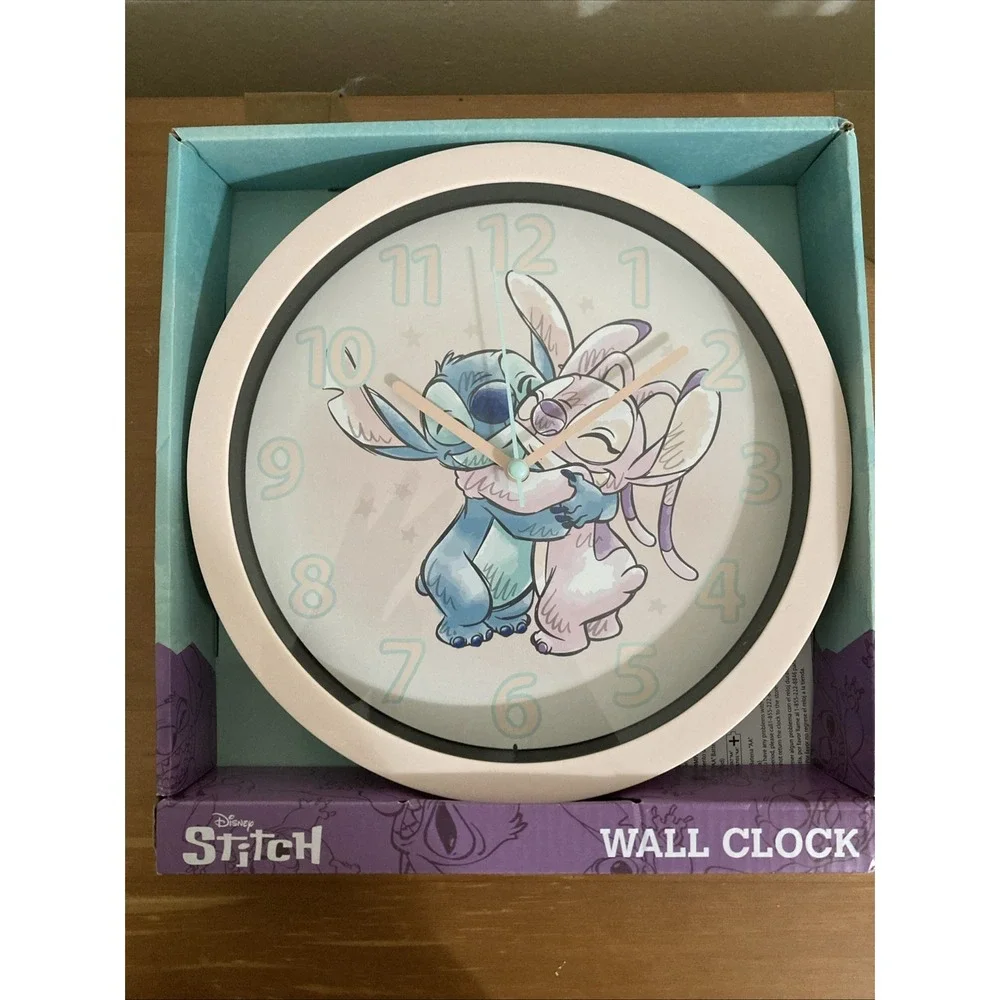 Disney Stitch and Angel Table Top Clock Desk Clock New‎