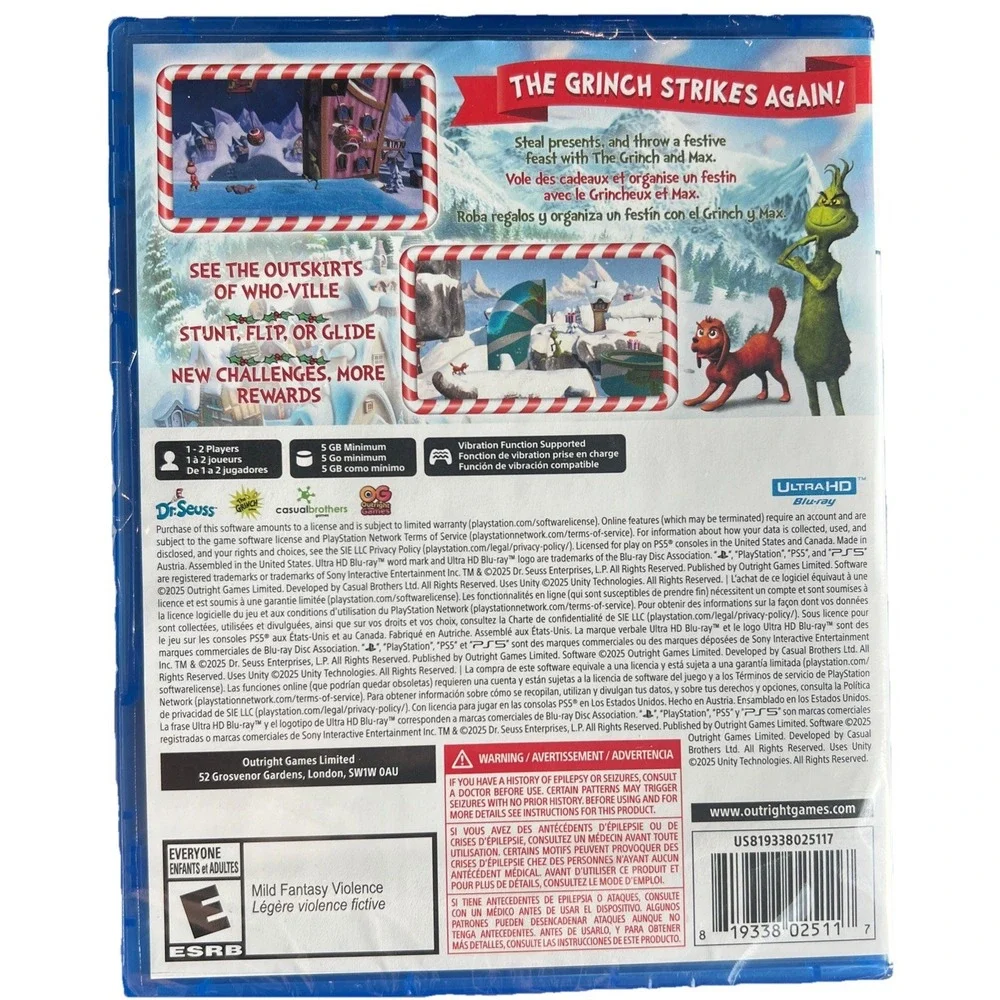 The Grinch Christmas Adventure: Merry & Mischievous Edition for PlayStation 5‎