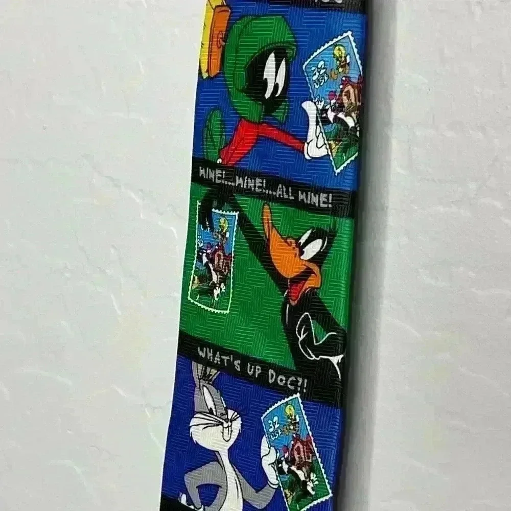 Looney Tunes Stamp Collection Vintage 1997 Tie