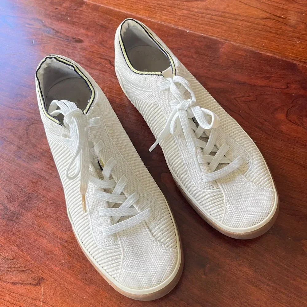 Rothy's The Lace Up - Off White‎ Sneakers. Size 10