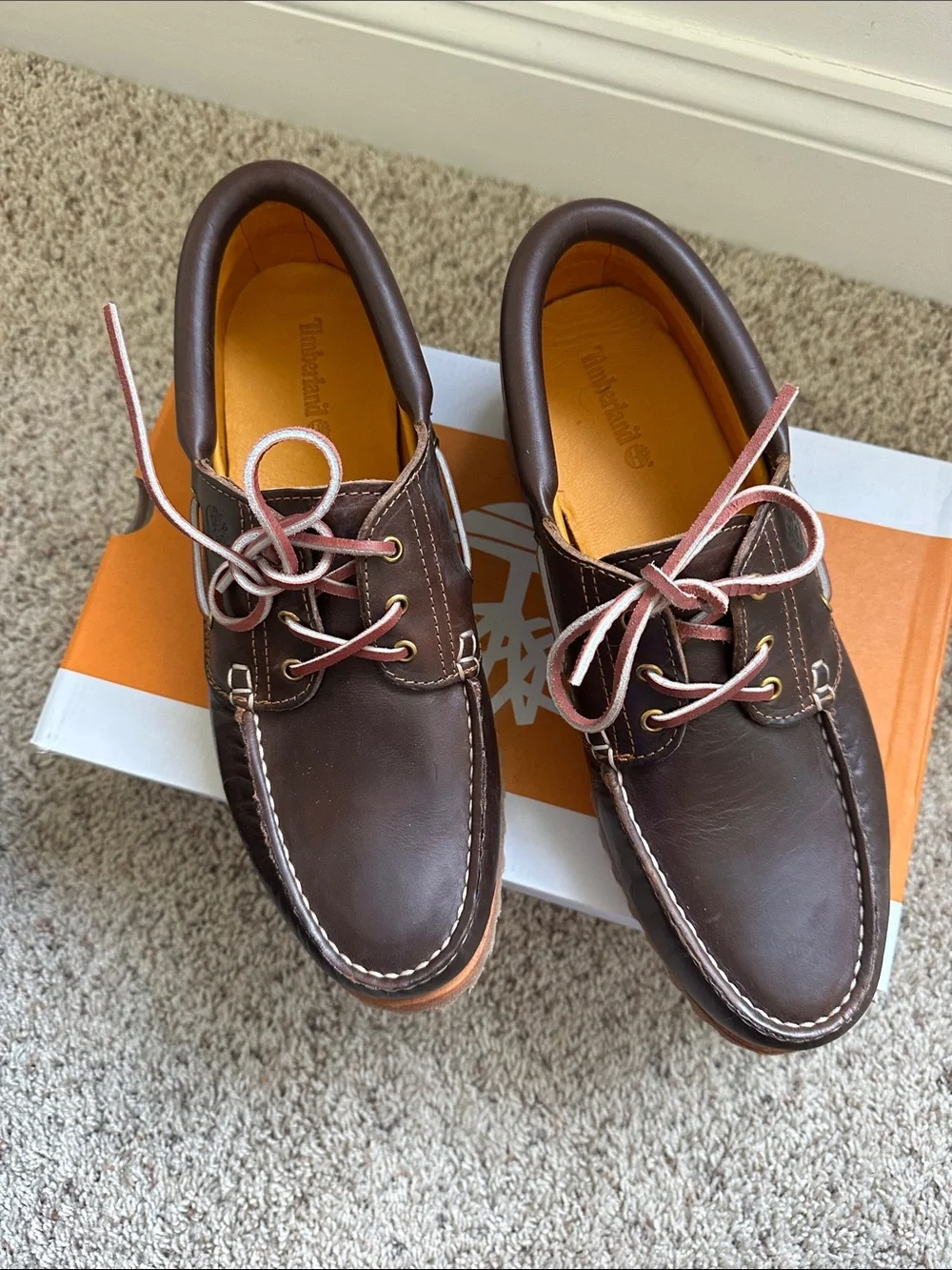 Timberland Brown Full Grain Leather Men's  Boat Shoes. Brand new, no box