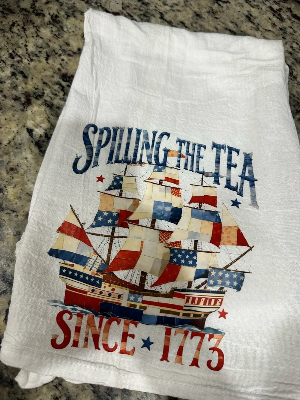 Spilling the Tea Kitchen Towel Same Day Ship