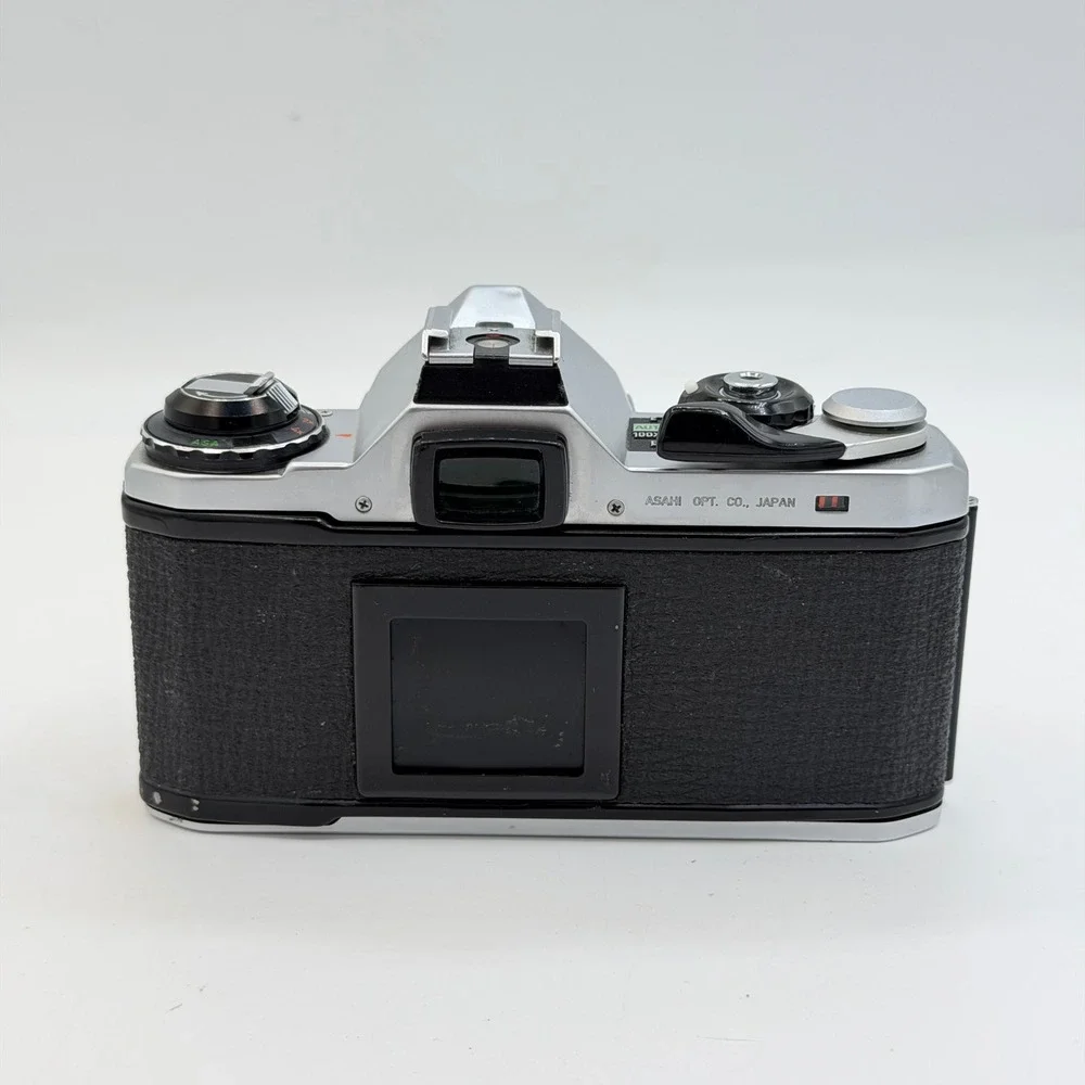 Pentax ME 35mm Film SLR Camera with SMC Pentax-M 50mm f1.7 Lens Silver Black