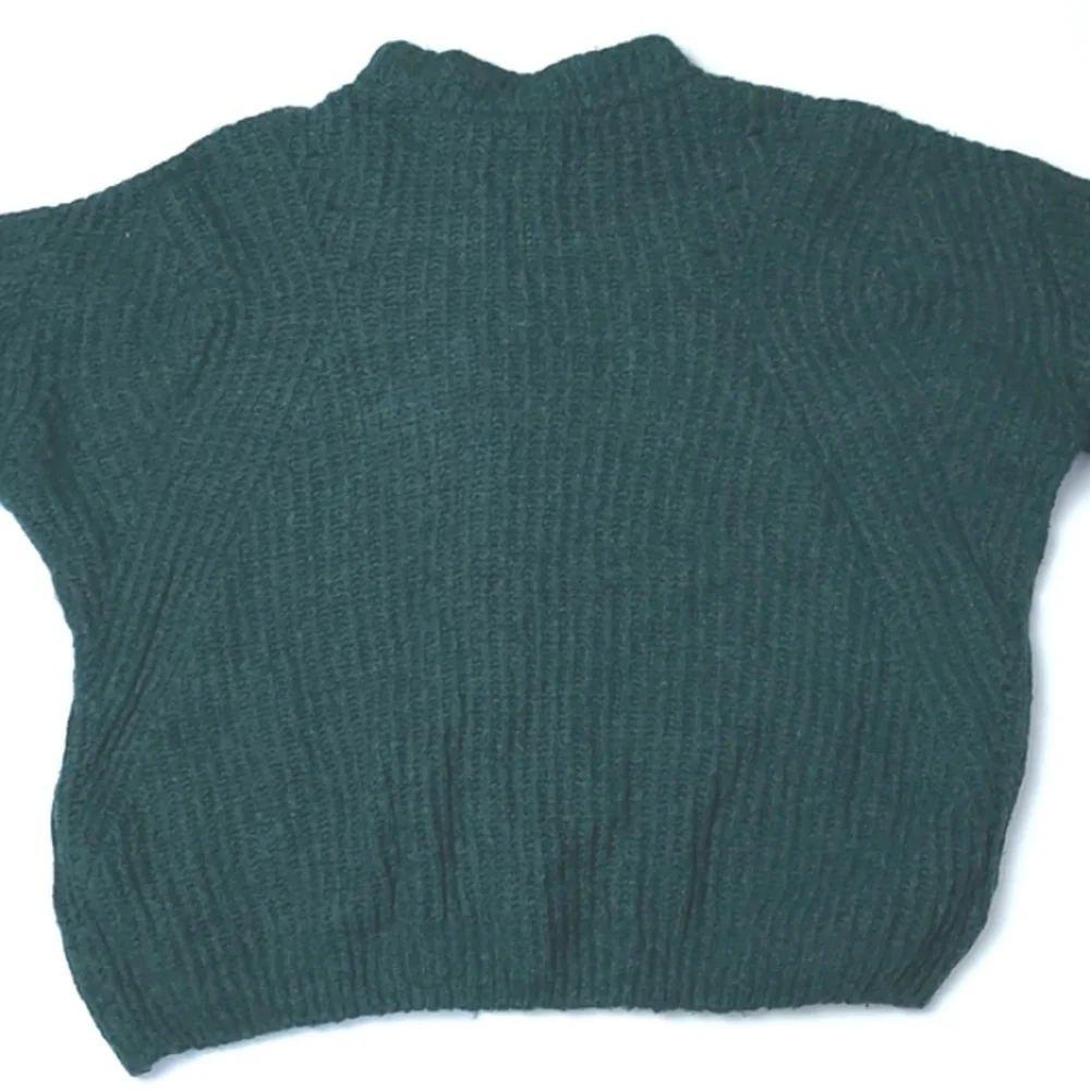 Anine Bing Jolie Pointelle Knit Sweater Green Size XS