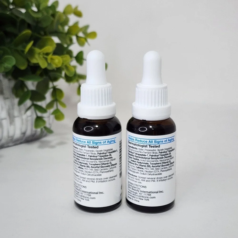 Skin Nutrition Botanicals Multi-Peptide Anti-Aging Serum 1 fl oz/30mL - Lot of 2