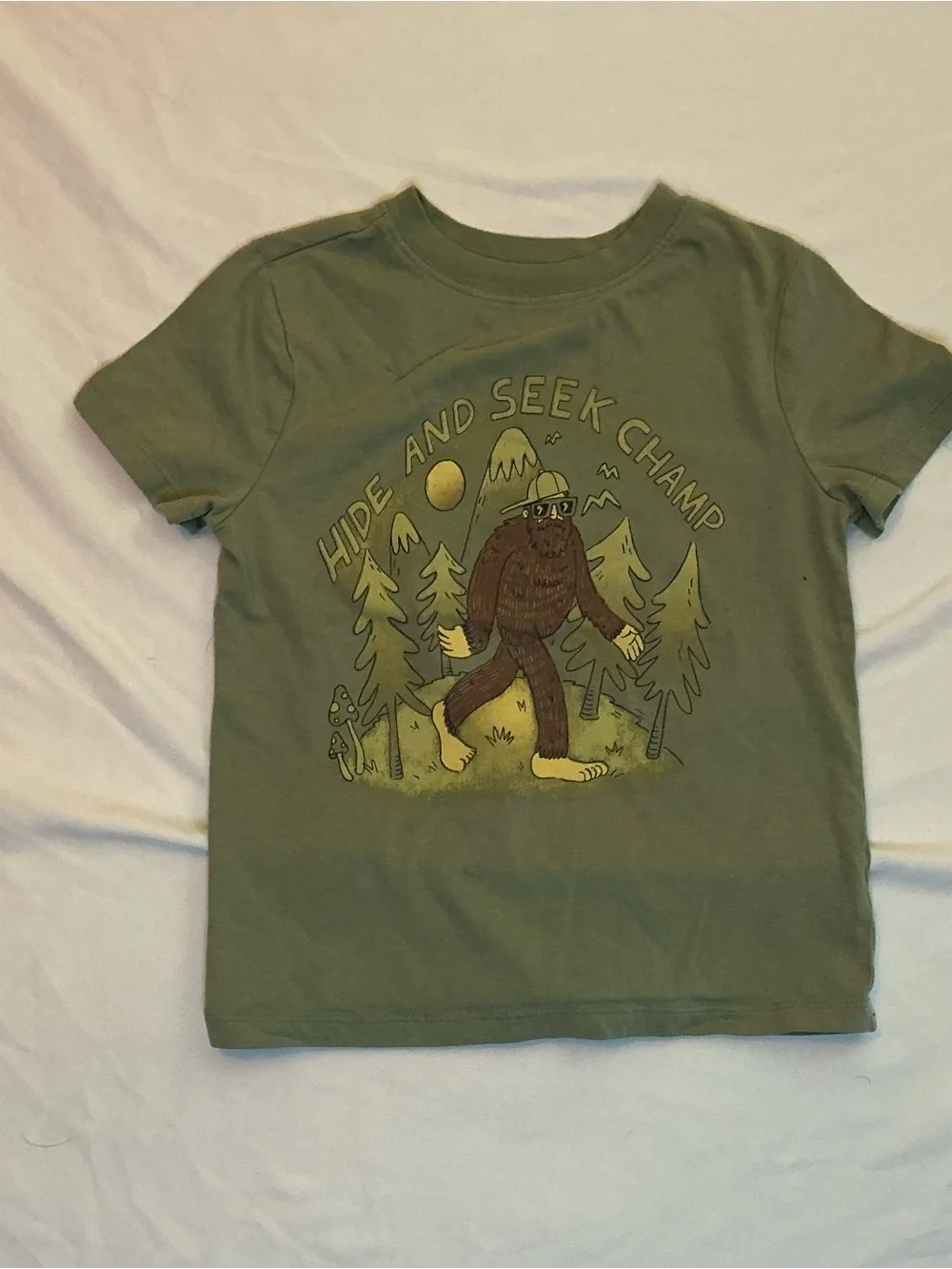 OshKosh B'gosh Olive Green 'Hide and Seek Champ' Graphic Tee