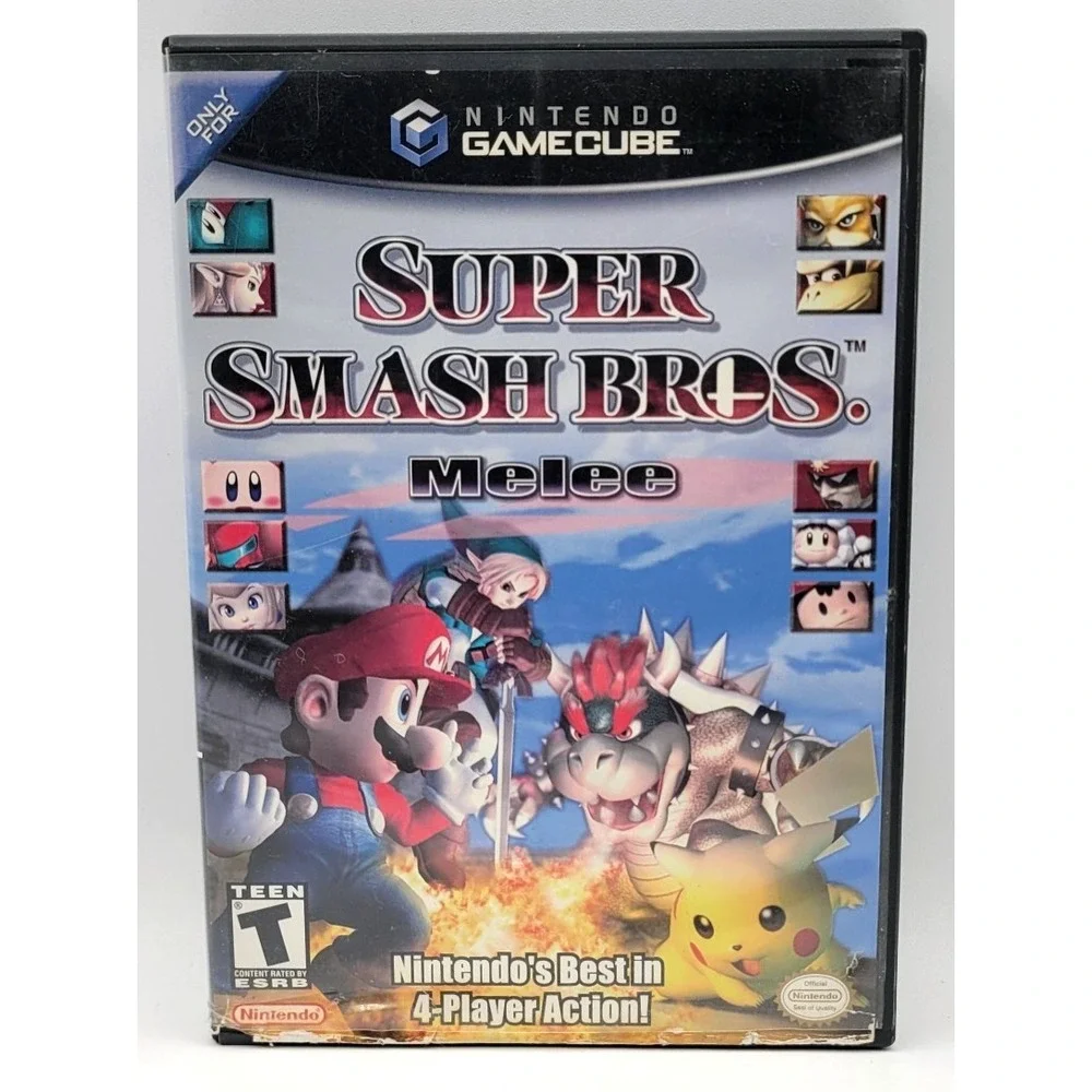 Super Smash Bros‎ Melee (Nintendo GameCube, 2001) GAME CASE ONLY *NO GAME*