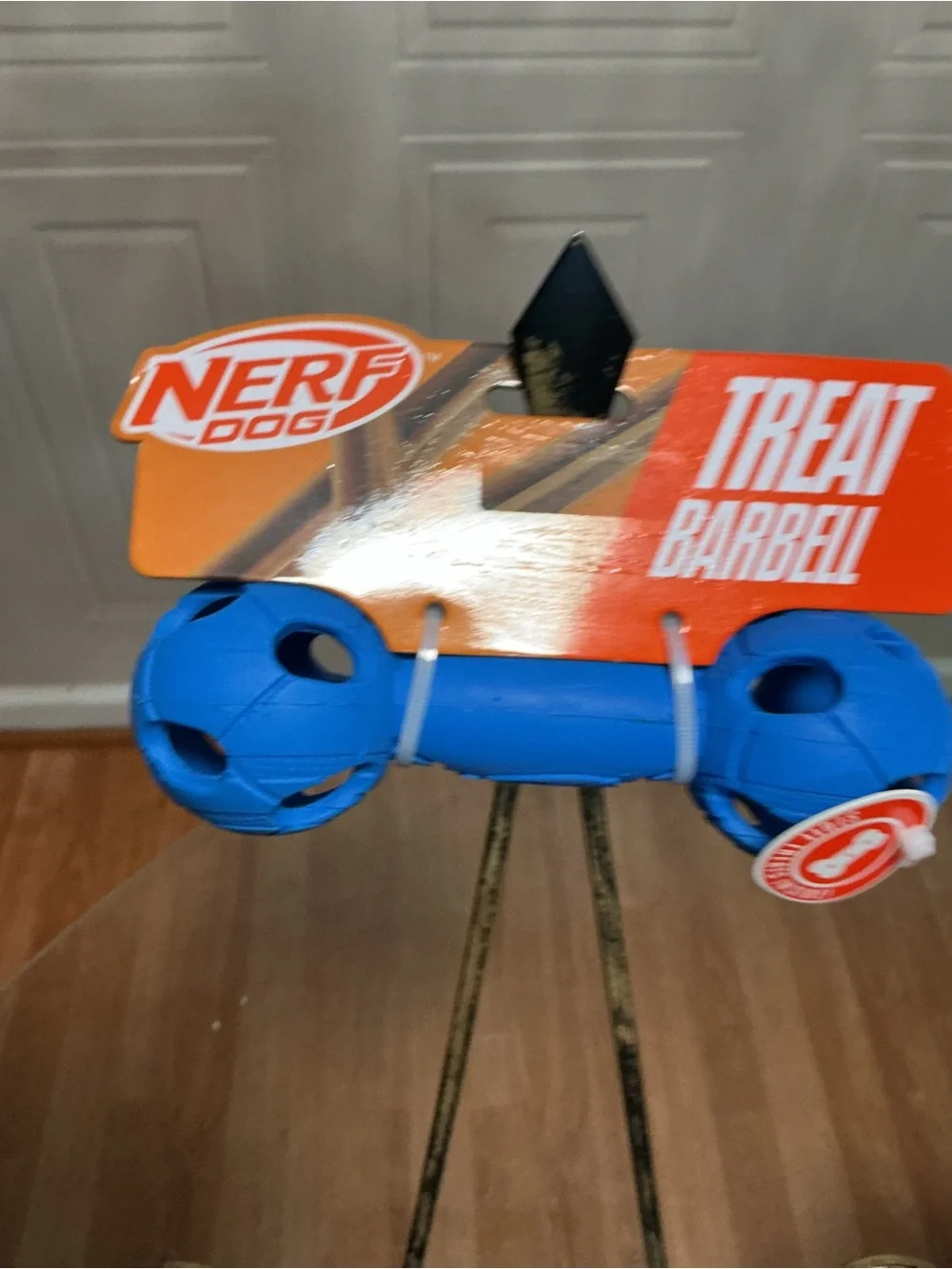 Nerf Dog Treat Barbell Bone 7”;  New!
