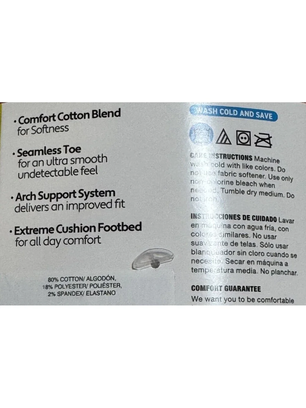 Hanes 5 Pack Boys Absolute Active No Show Socks Heel Shield Large 3-9