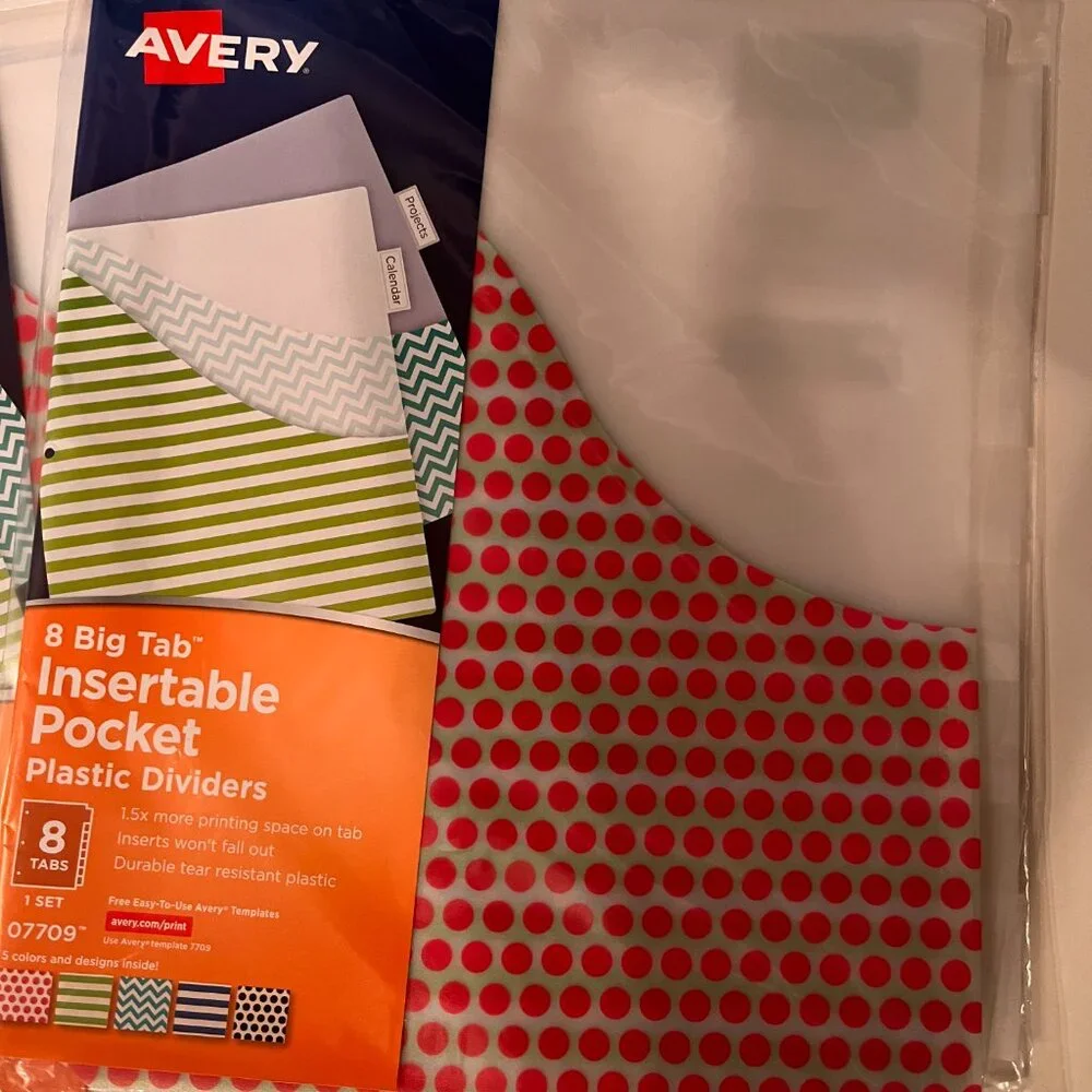 Avery stripes inserts big
