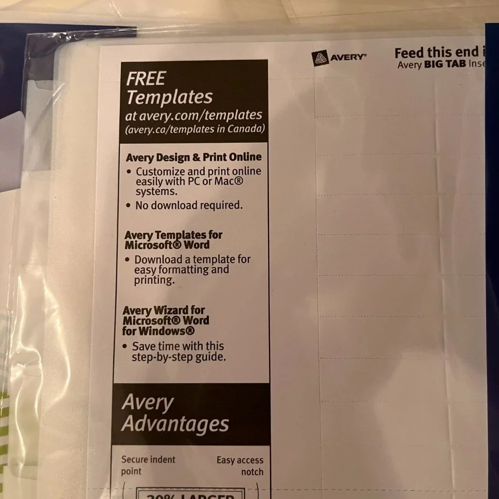 Avery 5x listed check