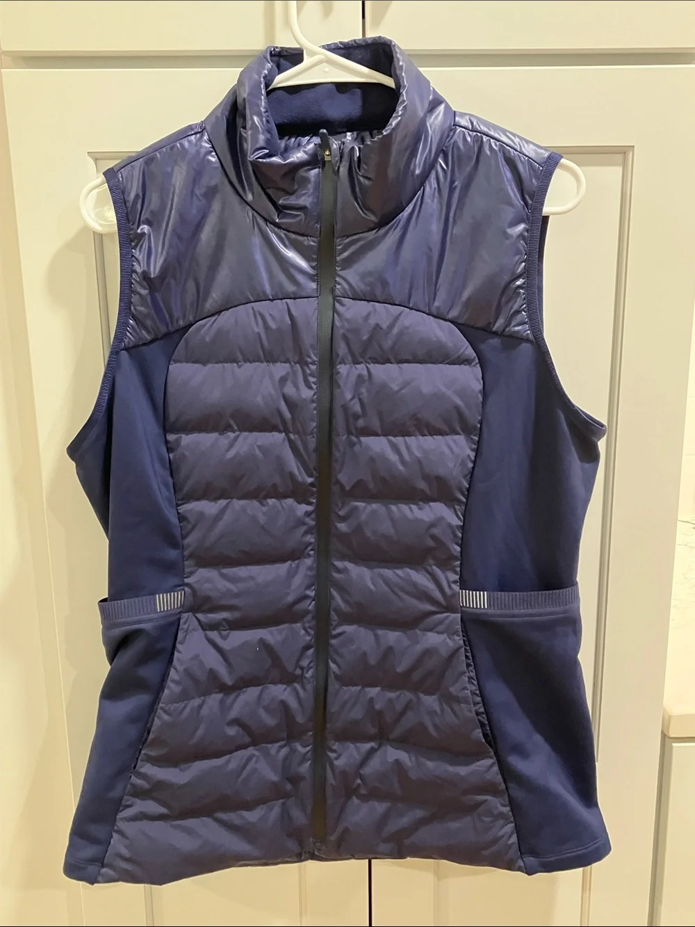 Lululemon Women's Navy Blue Down for It All Vest Down Feather Puffer