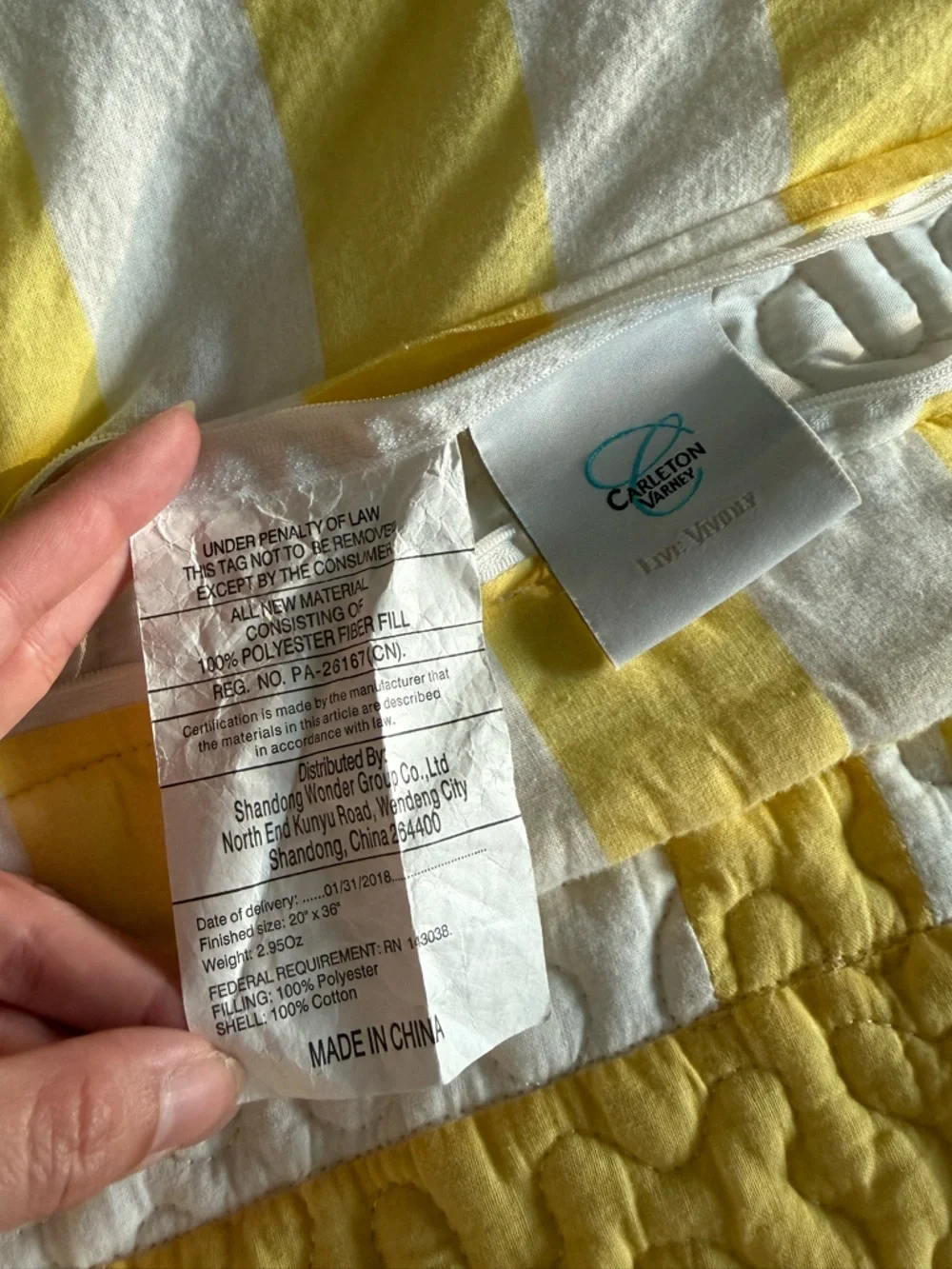 Carleton Varney yellow white