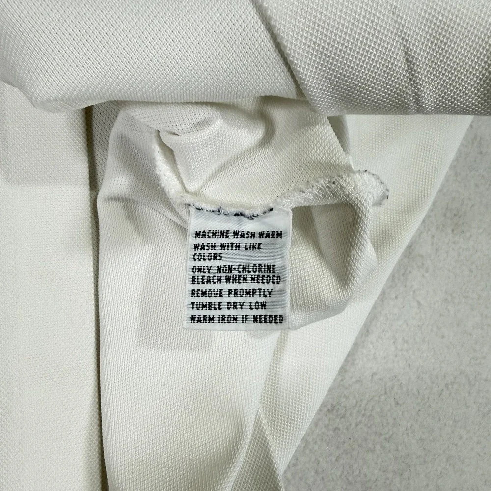 Polo‎ Ralph Lauren Mens Golf Polo Shirt Moisture Management Logo White Blue XL