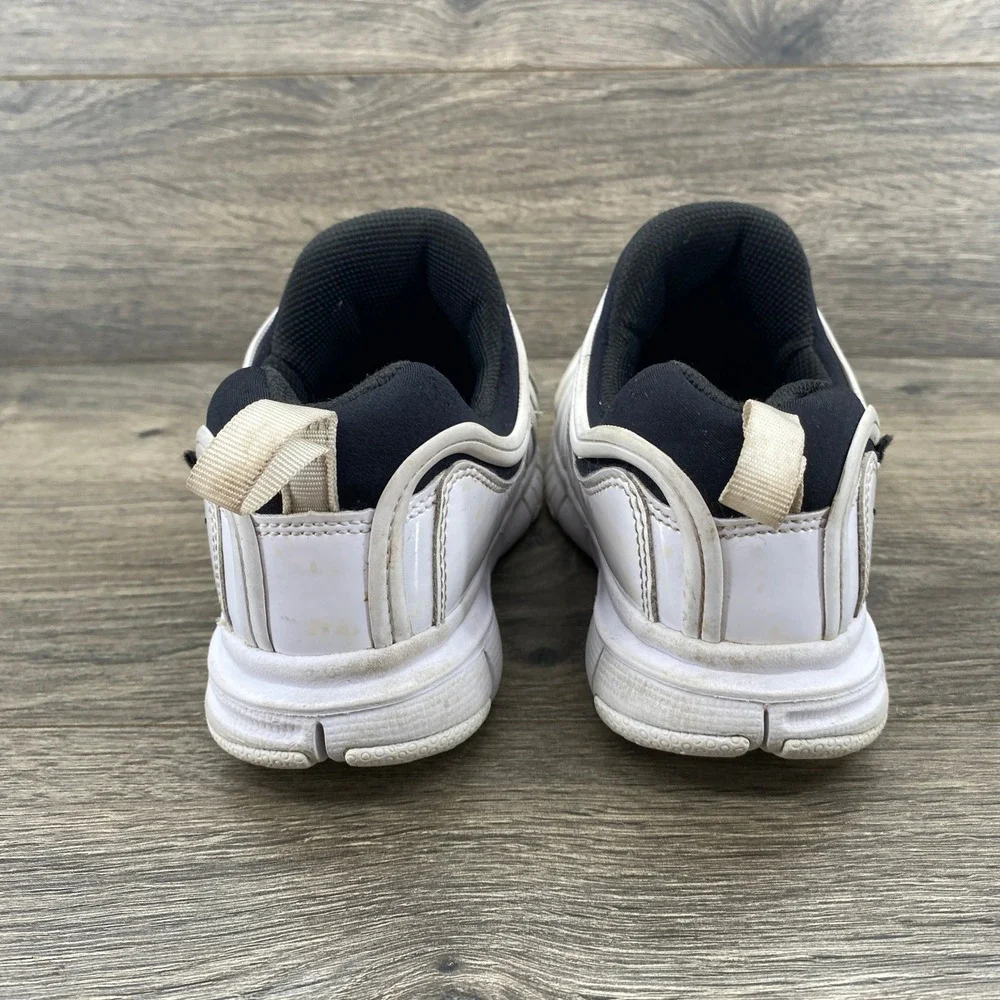 Nike Dynamo Free‎ Kids Sneakers White Black Slip On Shoes 3Y 343738-100