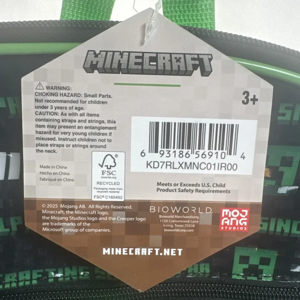 Bioworld minecraft backpack