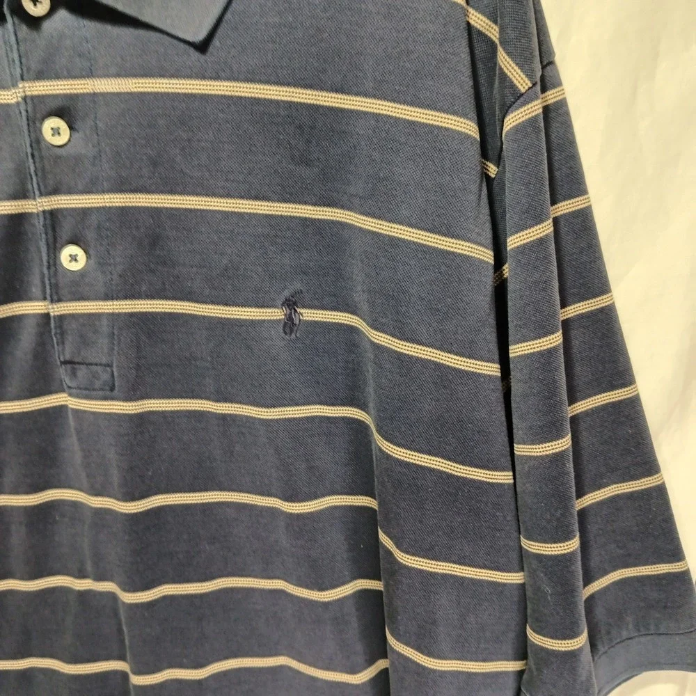 Men's XL Polo Golf‎ Ralph Lauren. Navy And Gold. 100% Pima Cotton.