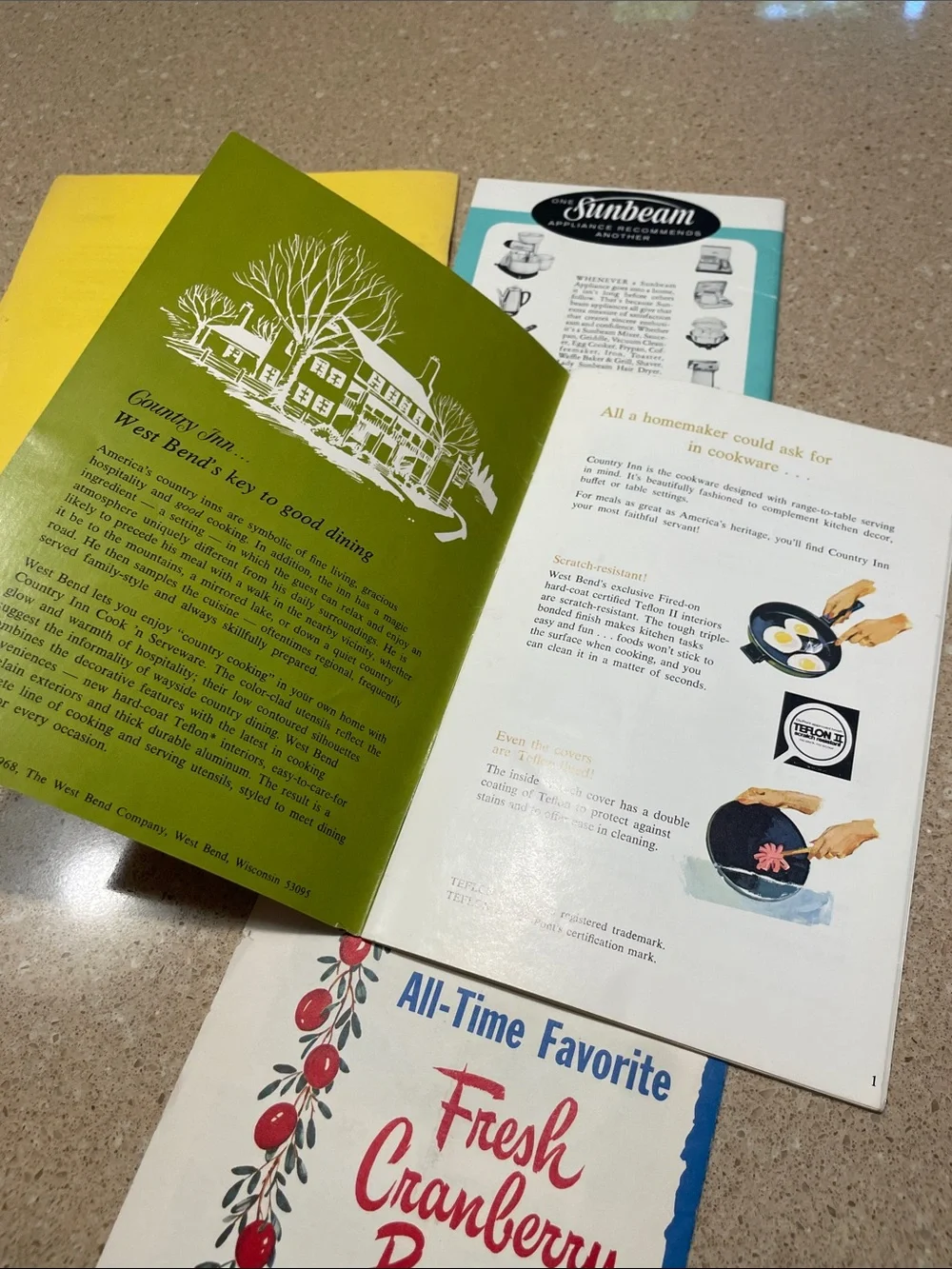 Sunbeam Mixmaster Recipe Booklet Set - Yellow, Cream, Blue & Red