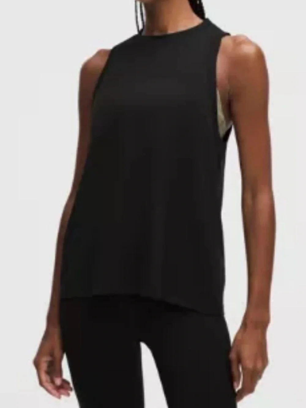 lululemon athletica Black Sleeveless High-Neck Tank