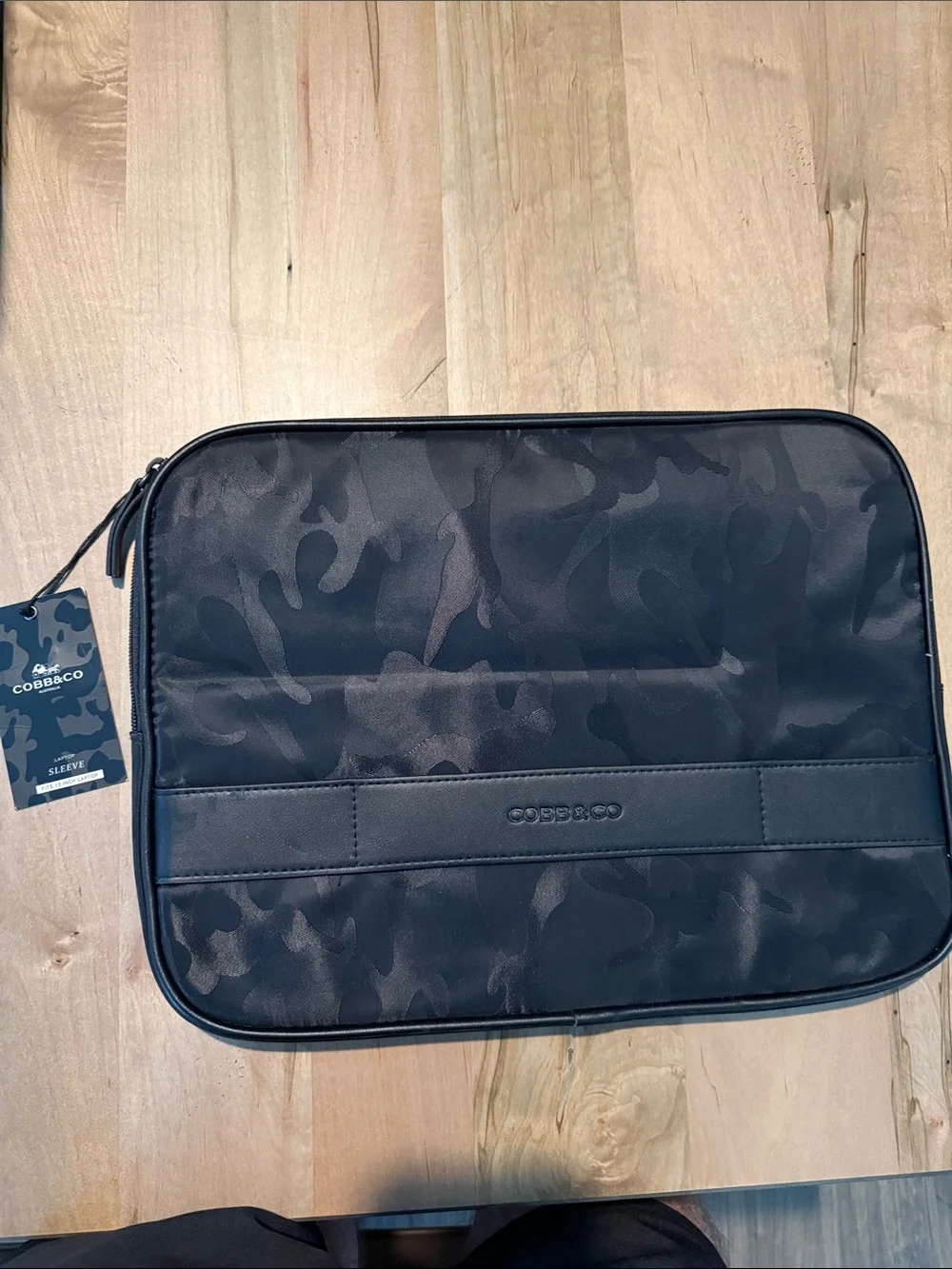 Black Camo Laptop Sleeve - Men's Protective Case