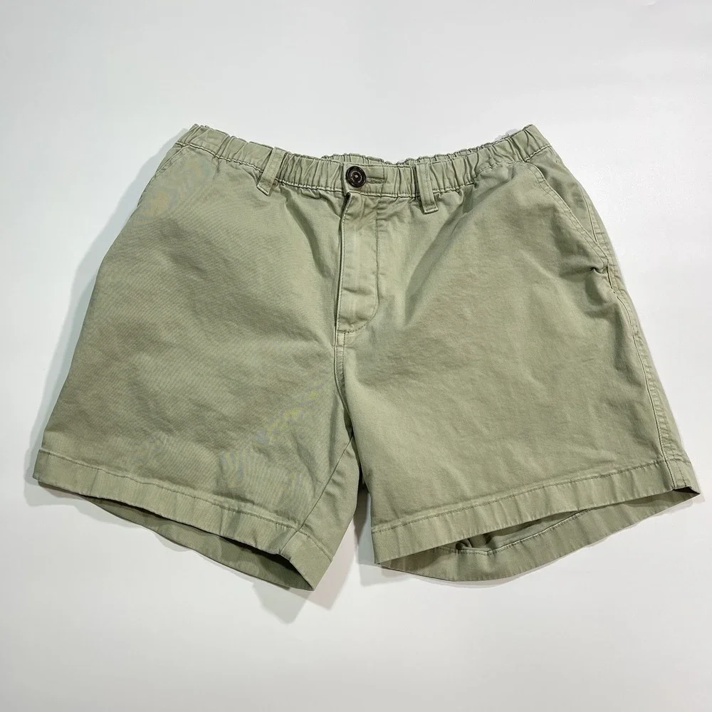 Chubbies Shorts Mens Medium Light Green Cotton Pockets 5.5
