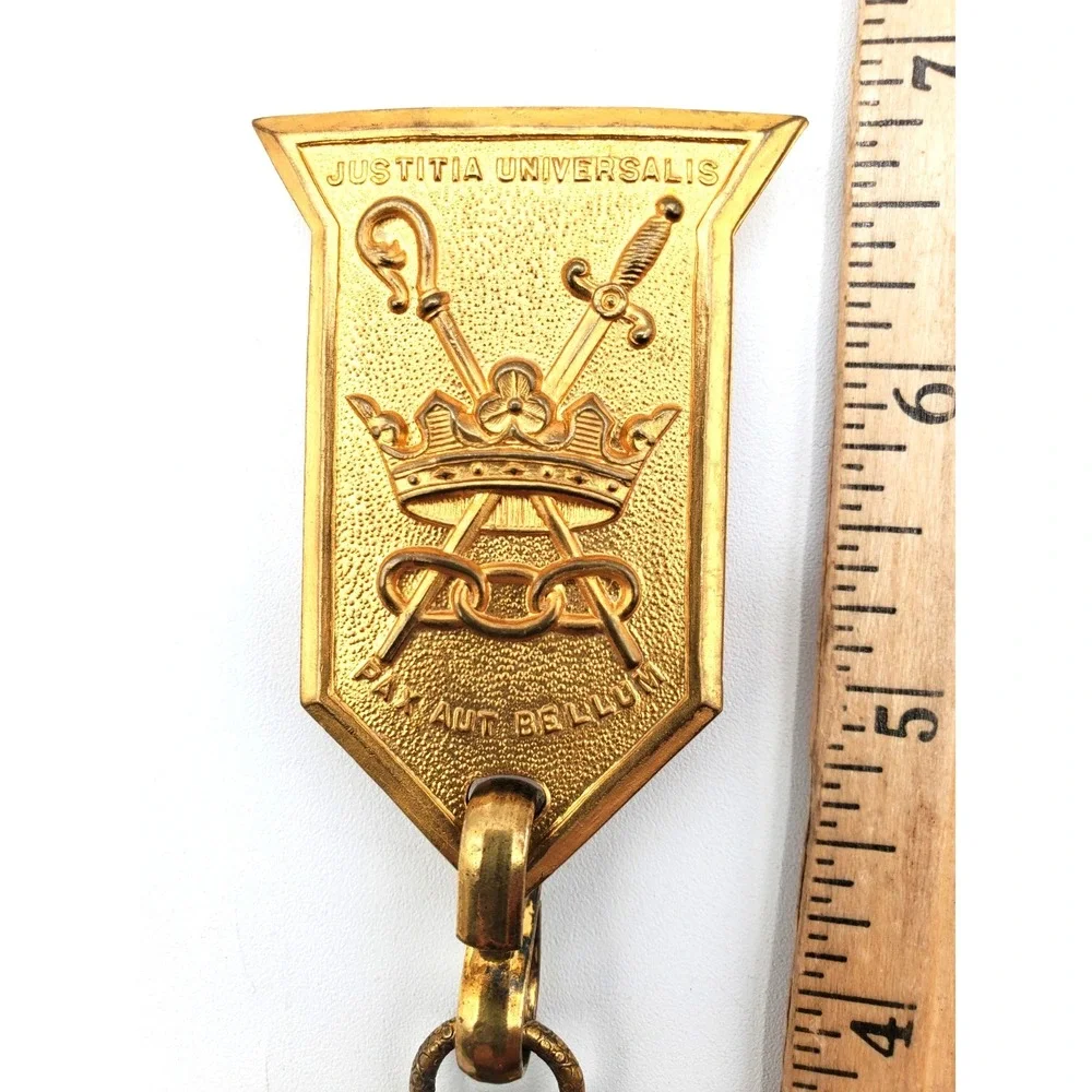 Vintage Knights of Pythias Uniform Badge Fob Rank Sword Hanger Fraternal