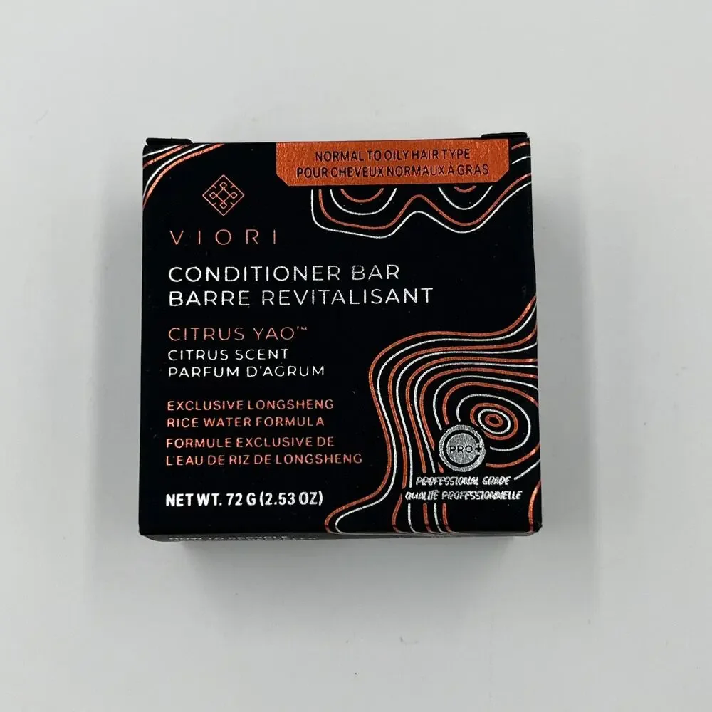 Viori CITRUS YAO Conditioner BAR Made w Rice Water Oily Hair Handcrafted Natural