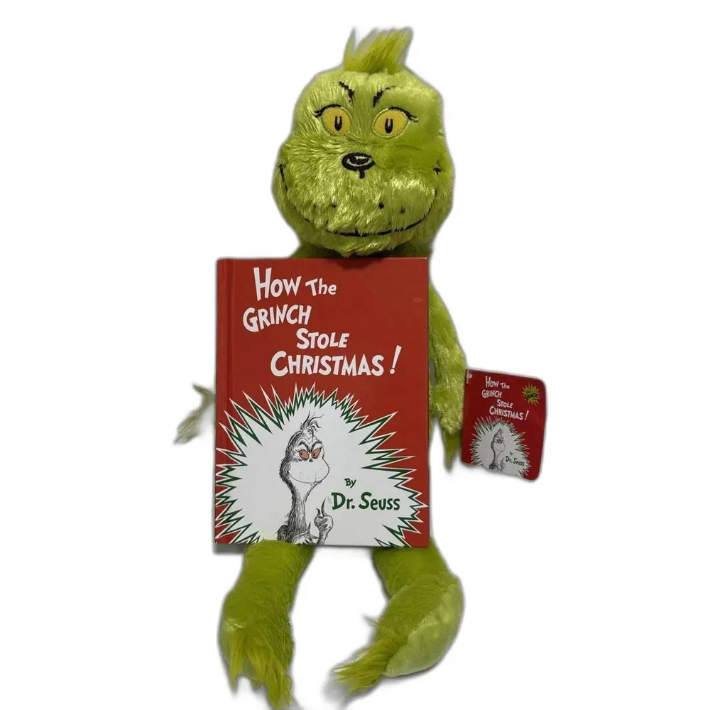 Dr. Seuss How the Grinch Stole Christmas Bundle Grinch Plush 18