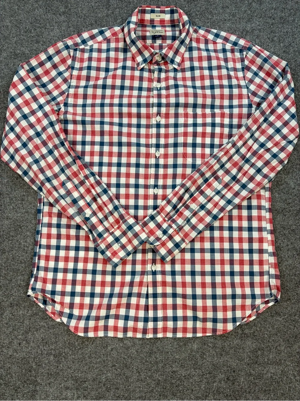 J. Crew lightweight checked