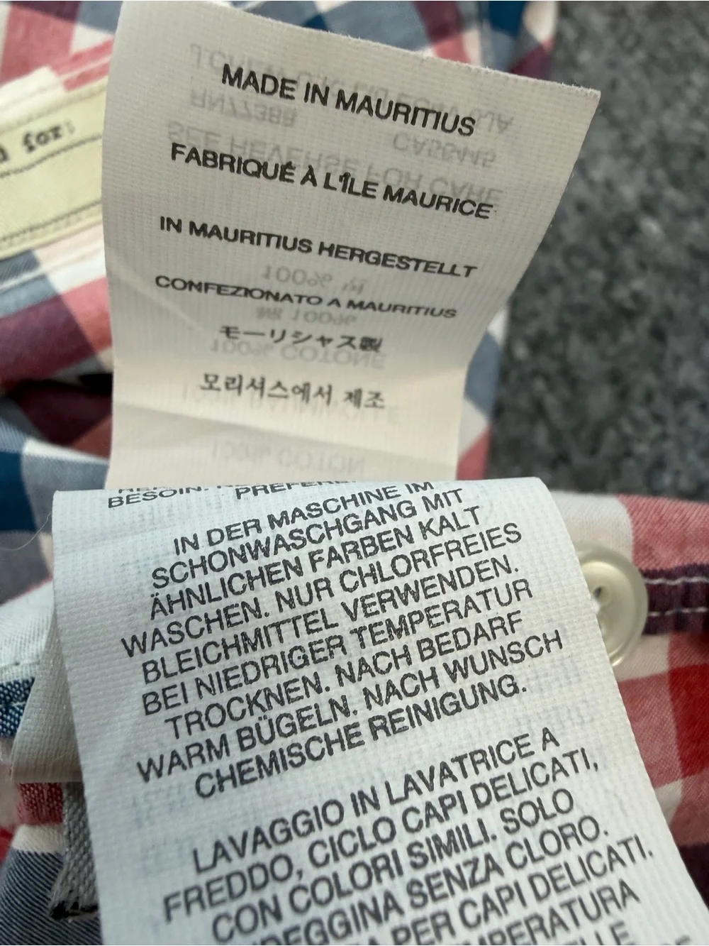 J. Crew lightweight checked