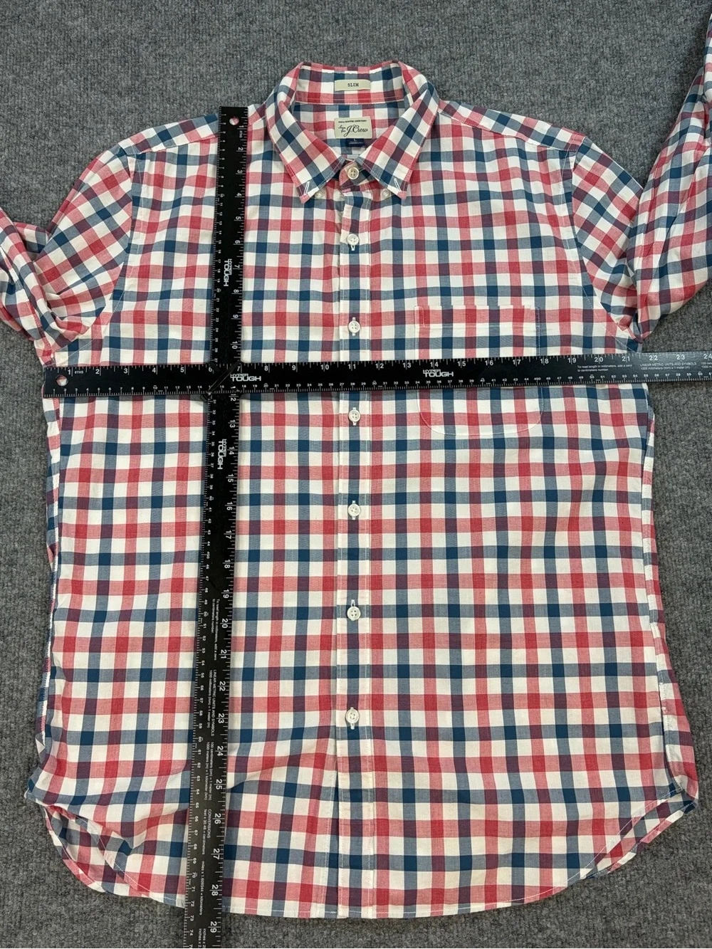 J. Crew lightweight checked
