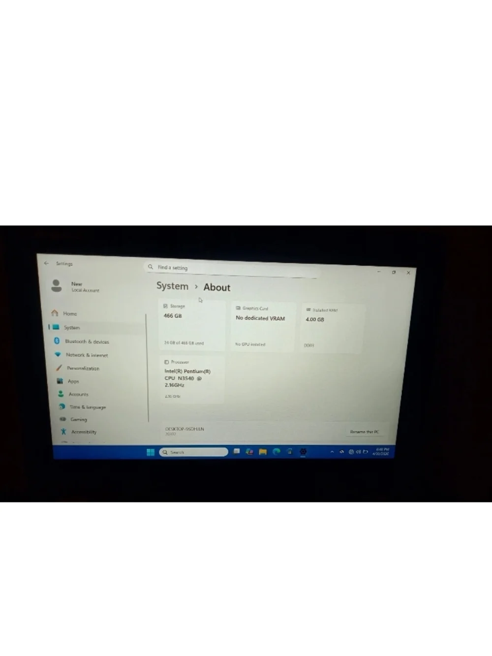 Lenovo n3540 compact