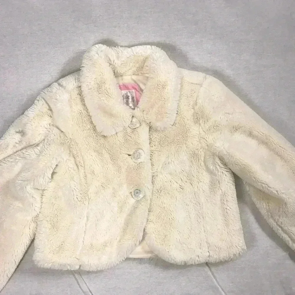 Justice Size 8/10 Crop Big Button Closure Jacket With Lining. Preloved