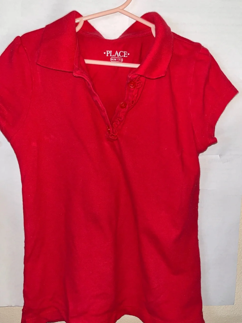 The Children's Place Bright Red Polo Shirt