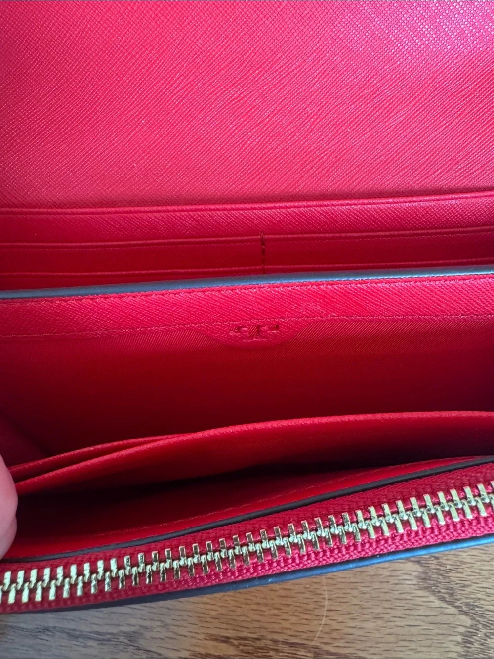 Tory Burch Red Crossbody Chain Wallet